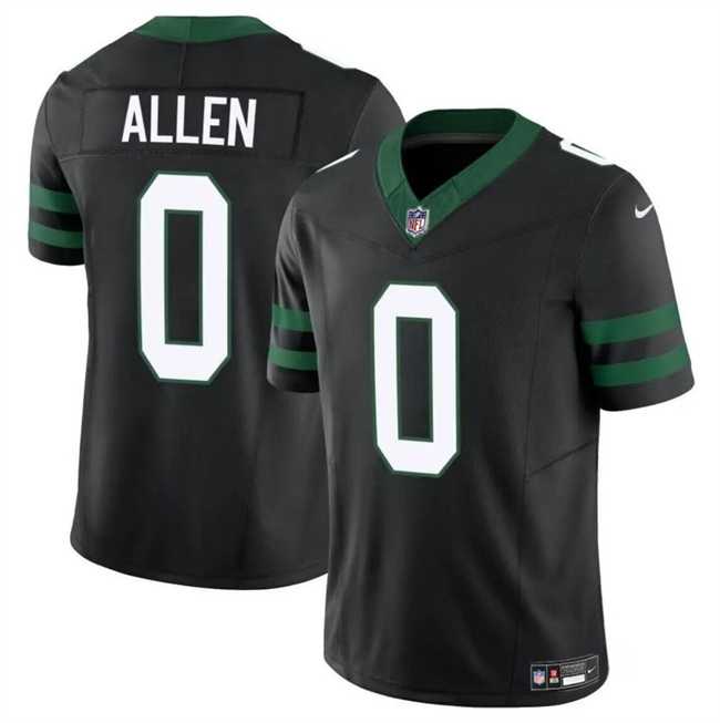 Men & Women & Youth New York Jets #0 Braelon Allen Black 2023 F.U.S.E Vapor Untouchable Limited Stitched Jersey